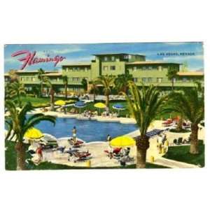  Hotel Flamingo Postcard 1952 Las Vegas Nevada Everything 