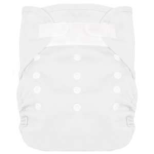 Tweedle Bugs One Size Diaper Cover (Snap)   White