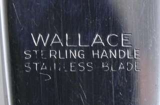 12 WALLACE ROSE POINT PATTERN STERLING SILVER KNIVES  