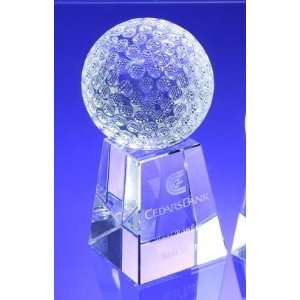  Crystal Golf Ball Trophy