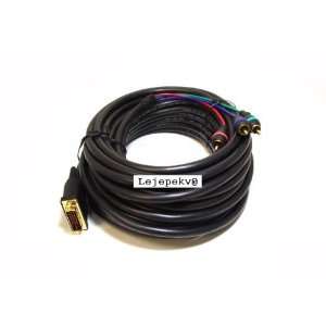  DVI I to 3 RCA component cable   50ft: Everything Else