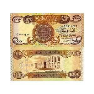  10,000 (10) X 1,000 Iraqi Dinar Notes 