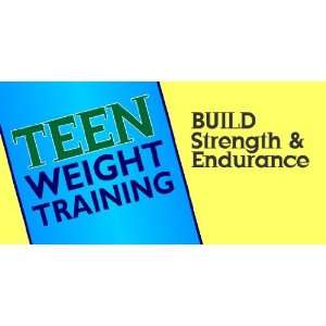  3x6 Vinyl Banner   Teen Strength Training 