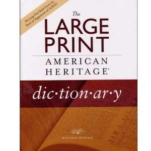   Heritage Dictionary for Low Vision   Hardcover