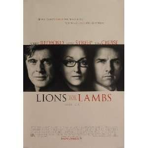  Lions for Lambs Movie Poster 27 x 40