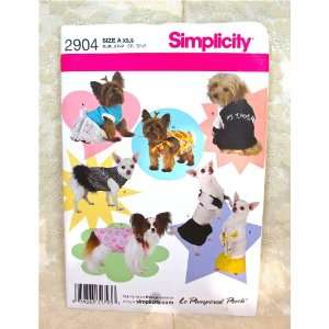 Simplicity 2904 Sew Pattern DOG CLOTHES Swimsuit Dress Size XS & Small