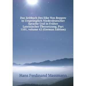   1101,Â volume 42 (German Edition) Hans Ferdinand Massmann Books