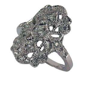  Platinum Antique Diamond Ring   5 DaCarli Jewelry