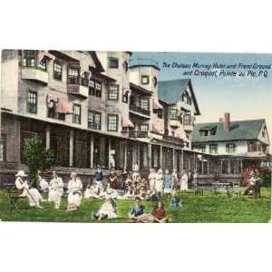   Hotel, Front Ground, and Croquet   Pointe au Pic Quebec   Canada
