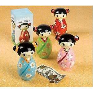  Kokeshi Japenese Wooden Doll Bank Toys & Games