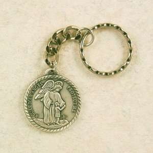   Angel Keyring Key Rings Gift Religious Catholic Patron Saint St. Relic