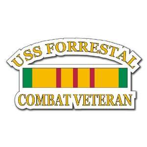  USS Forrestal Vietnam Combat Veteran Decal Sticker 3.8 6 