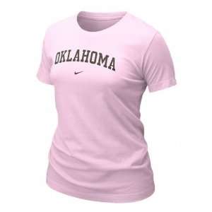  Oklahoma Sooners Womens Nike Pink New Arch T Shirt 