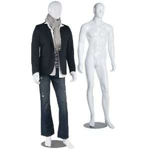  White Glossy Male Full Sized Mannequin   Henry Arts 