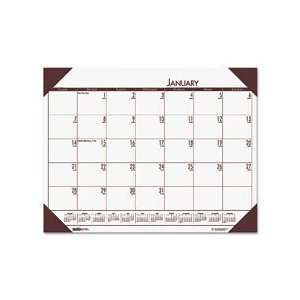   of Doolittle EcoTONES® Monthly Desk Pad Calendar: Home & Kitchen