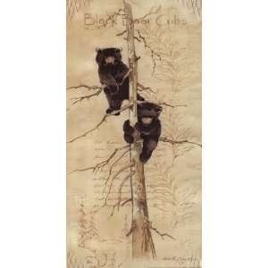  Black Bear Cubs by Anita Phillips 8x16