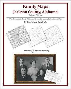 Family Maps Jackson County Alabama Genealogy AL Plat  