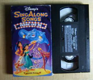 Disneys Sing Along Songs FRIEND LIKE ME VHS volume 11 Aladdin 