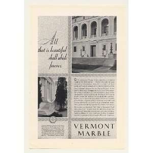   Detroit Public Library Vermont Marble Print Ad (45556)