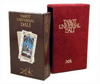 RARE Salvador Dali Universal Tarot Gold Ink Card Deck & Book in Velvet 