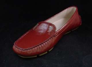 NEW GUCCI WOMENS DRIVING SHOE LOAFER MOCS SHOES 39 9 RED  