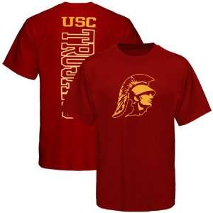    USC Trojans Cardinal Big Vert T shirt (Large): Sports & Outdoors