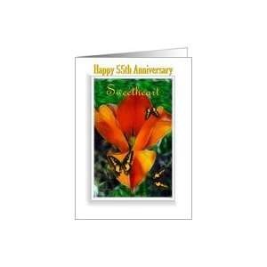  Anniversary/Sweetheart /Spouse ~ Age Specific 55th ~ Orange 