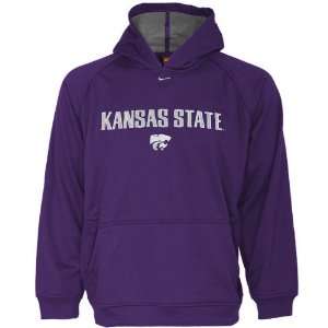  Nike Kansas State Wildcats Purple Youth Big Play Hoody 