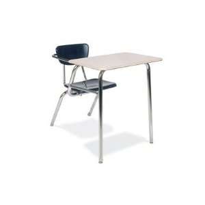 29 Laminate Chair Desk with Particleboard Seat Color Blueberry, Desk 