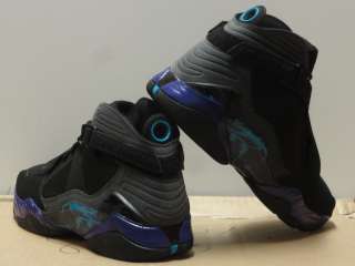 Nike Air Jordan 8.0 Black Purple Blue Sneakers Mens Size 10.5  