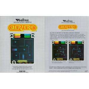  Berzerk   Vectrex Arcade System Cartridge Toys & Games