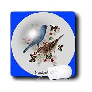   SmudgeArt Bird Art Designs   Indigo Bunting   Mouse Pads Electronics