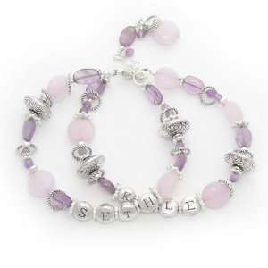  purple haze custom mothers bracelet: Home & Kitchen