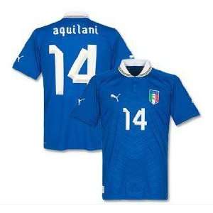 New Soccer Jersey Euro 2012 Aquilani # 14 Italy Home Soccer Jersey 