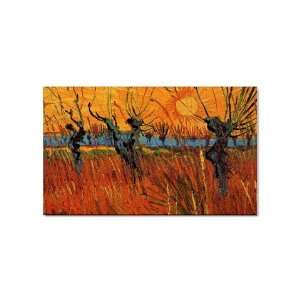  Willows at Sunset By Vincent Van Gogh Magnet Office 