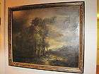 Beautiful Old Antique Wood Frame w/ Engraved Wheat Desi