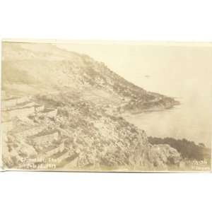   Vintage Postcard View of Coastline in Grimaldi Italy 