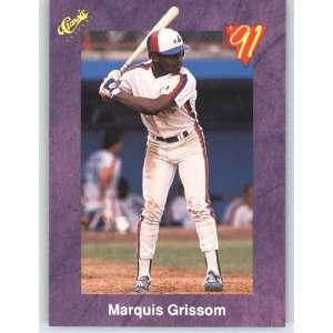  1991 Classic Game (Purple) Trivia Game Card # 119 Marquis Grissom 