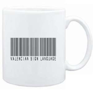  Mug White  Valencian Sign Language BARCODE  Languages 