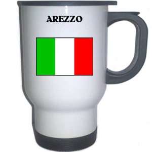  Italy (Italia)   AREZZO White Stainless Steel Mug 