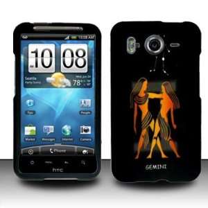 Gemini Zodiac Hard Rubber Feel Plastic Design Case for HTC Inspire 4G 