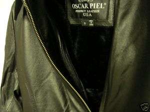Oscar Piel Ladies Leather Coat w/ Liner  