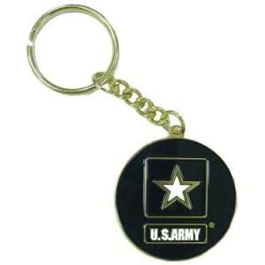   Army Star Logo Symbols   Key Chain Keyring u.s. Army W/star (Gold