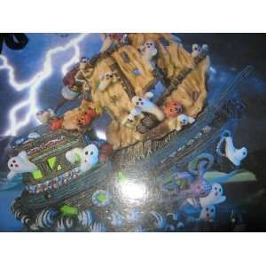  Spooky Hollow HALLOWEEN GHOST SHIP Lighted Porcelain