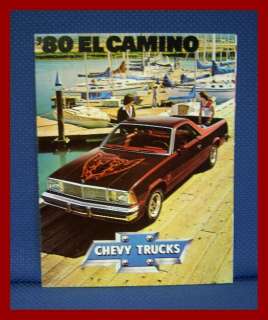 1980 Chevrolet EL CAMINO Pickup Truck Sales Brochure  