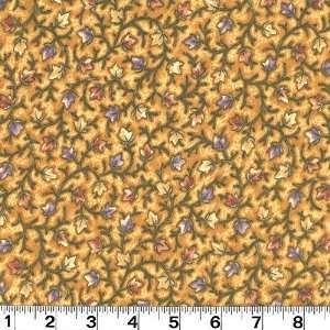  45 Wide Flannel Nancys Harvest Leaves Gold Fabric By 