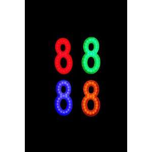  Blue Single Eight 8 Number Led Sign