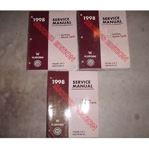  1998 Chevy Lumina Repair Service Shop Manual Set OEM (3 