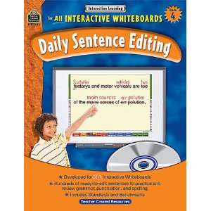   Interactive Learning Gr 4 Daily Sentence Editing Bk W/Cd Toys & Games