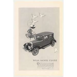  1926 Wills Sainte Claire Motor Car Automobile Print Ad 